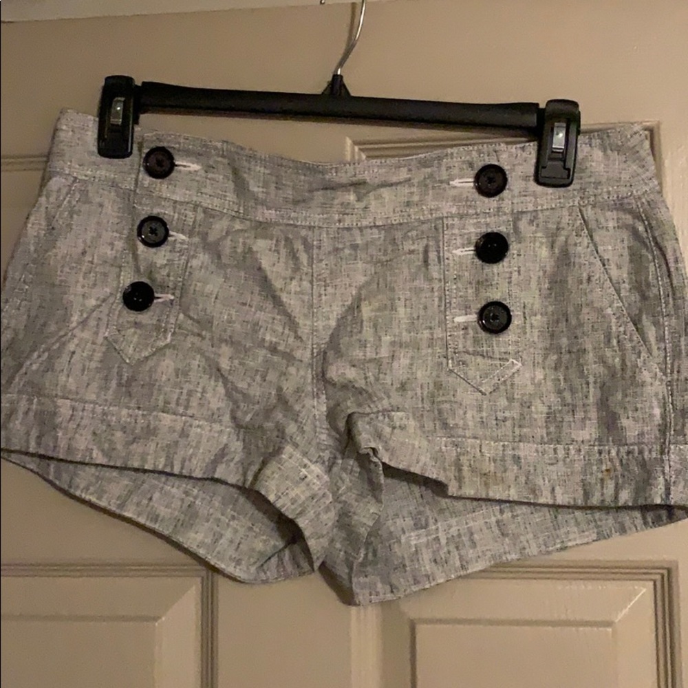 Express linen/cotton blend shorts